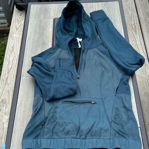 lululemon athletica Blue Hooded Ski Jacket